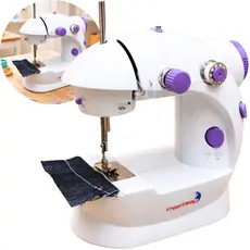 Mini Maquina Costura Portátil Elétrica Pilha + Pedal Bivolt 110v/220v Importway