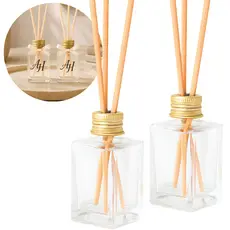 Kit 30 Frascos de Vidro Difusor Aromatizador De 30ml Com Varetas Lembrancinha