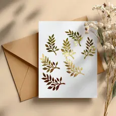 Folhas douradas para apliques e decoração de bolo, festas, convites