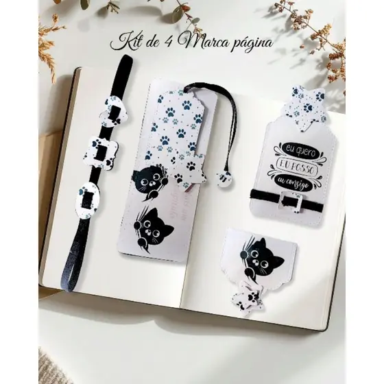 kit Marca-Paginas Decorativos /marcador/ Leitura/Presente/ Leitura Bíblica/ Lançamento da Coleção Mireza 5 modelos
