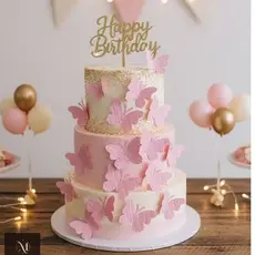 24 Borboletas Rosa Decorativas 3D /Recortes para festas e Decorações , Convites e Quadros