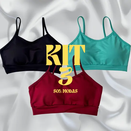 Kit 3 Tops Slim - Conforto e Estilo