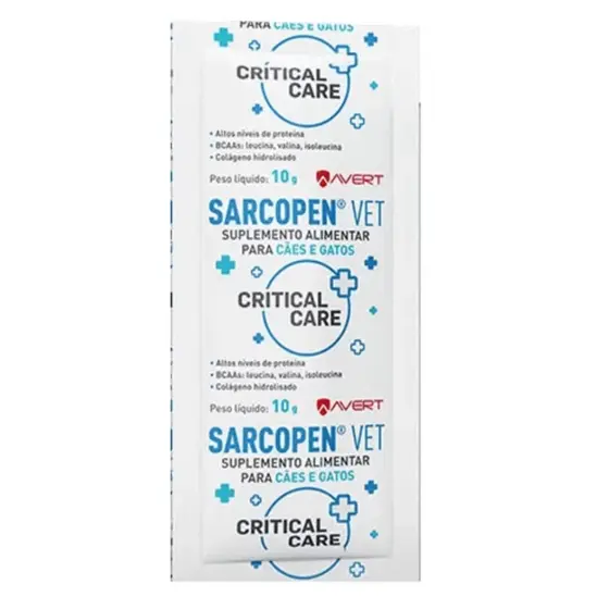 Suplemento Alimentar Sarcopen Vet Para Cães e Gatos - 1 Sachê