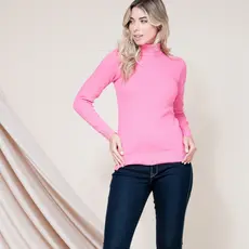 Blusa Feminina Manga Longa Gola Alta Inverno 005golaalta