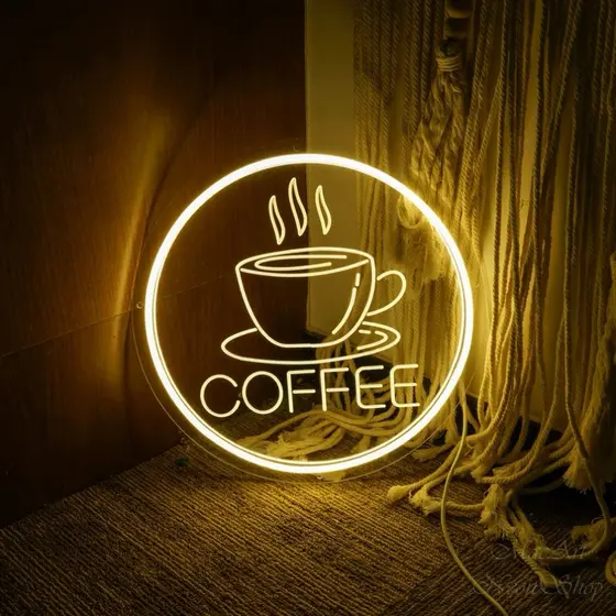 luminaria Led Neon Personalizado 30cm - Decoração Exclusiva para Cantinho do Café, Cozinha e Área Gourmet