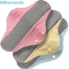 BERNARDO 6 Peças Almofadas De Pano Menstrual , Guardanapo Sanitário Reutilizável De 23 Cm , Forro De Calcinha Macio Lavá