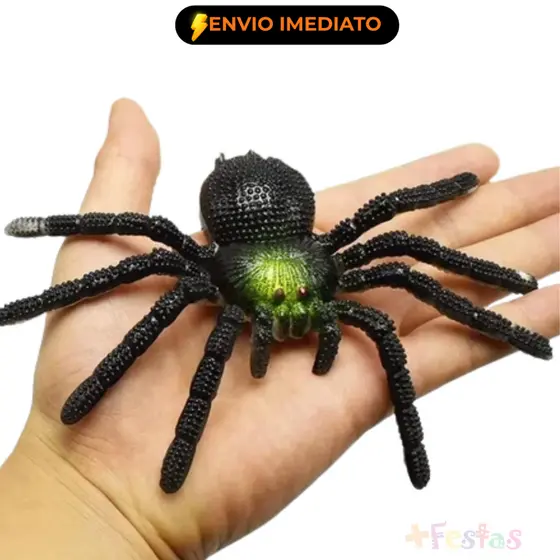 Presente infantil Aranha Realista Borracha Brinquedo Halloween 15cm Pernas Flexíveis