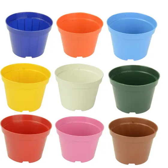 50 Vaso plastico Pote 11 Colorido de 430 ml Para cactos e suculentas violetas