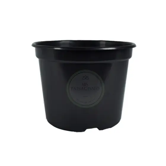 10 vasos plastico pote 15 para mudas plantas volume de 1 litro cor preta