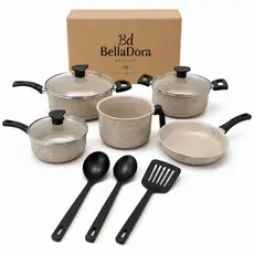 Jogo de Panelas Antiaderente + Frigideira – 8 Peças Modernas | Kit Completo Cozinha