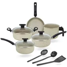 Conjunto de Panelas Antiaderente + Frigideira – 8 Peças Essenciais