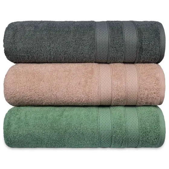 Kit 3 Toalha de Rosto Fio Penteado Extra Macia Comfort