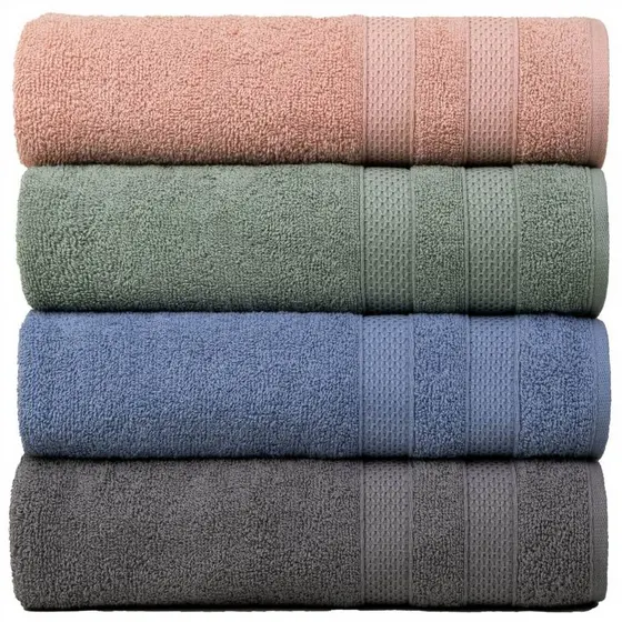Kit 4 Toalha de Rosto Fio Penteado Extra Macia Comfort