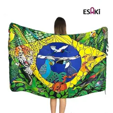 Canga De Praia Personalizada Bandeira Do Brasil