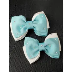 Par de Laço Infantil com strass/ Laço de cabelo/ Presilha/ Acessório infantil