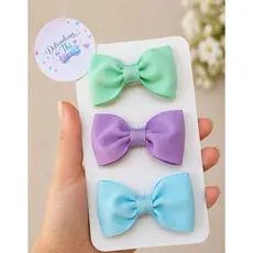 Kit Laço Infantil para Cabelo Laço Bebê Menina Delicado Laço Artesanal Cores Candy
