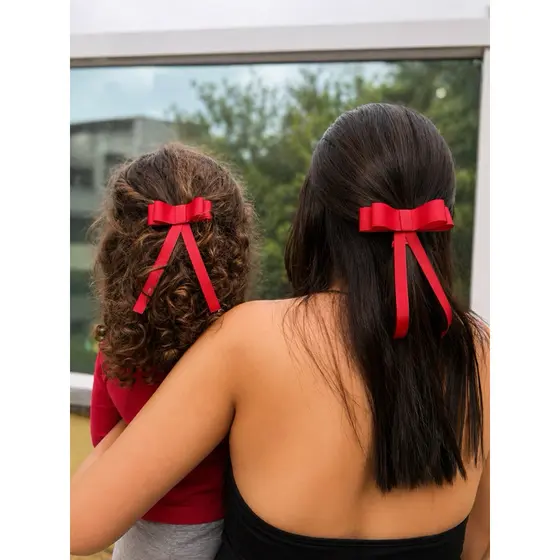 Kit Laço Mãe e Filha | Presilha Infantil Elegante | Acessório Infantil e Adulto
