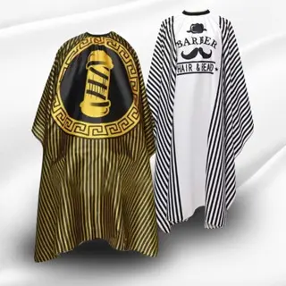 Capa De Corte Nylon Gola Emborrachada P/barbeiro Barber Pro