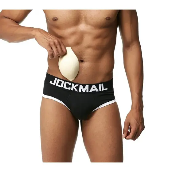 Cueca Com Enchimento Para Bumbum E Bojo Da Frente Jockmail