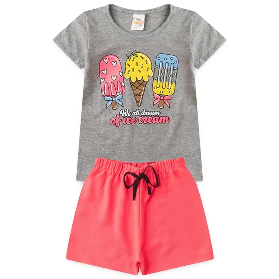 Conjunto infantil feminino 1 ao 14 anos