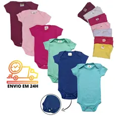 Body de Manga Curta Liso - RN ao GG