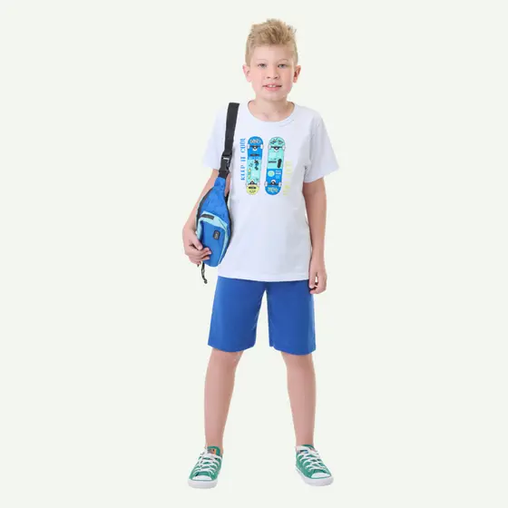 Conjunto Infantil Masculino Silk Keep It Skate Tam 2 ao 14 anos