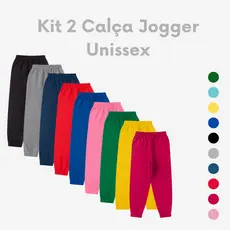 KIT 2 Calça de moletom Jogeer Feminino Masculino moletom infantil Barato