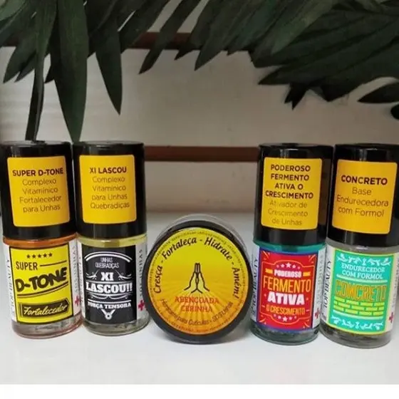 Base De Unha | Kit Tratamento Com Cera Fermento Concreto Lascou Dtone