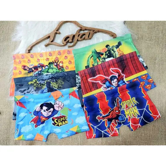 Cueca Box menino Infantil Desenho Personagens Sublimados sunga banho praia piscina presente menino