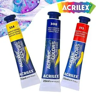 Tinta Acrílica para Tela Acrylic Colors 20ml - Acrilex (1°Parte)