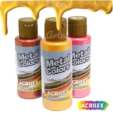 Tinta Metal Colors 60ml - Acrilex