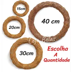 Guirlanda de Cipó Aro de Palha Natal / Páscoa