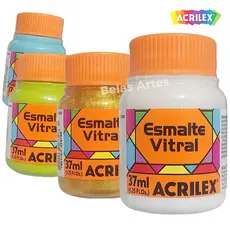 Tinta Esmalte Vitral 37ml para Vidro e Porcelana - Acrilex