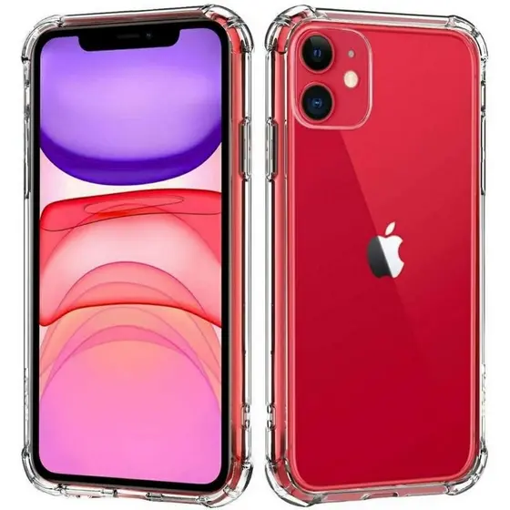 Capa Capinha IPhone Transparente Anti Impacto Tpu Case Para Apple 6/ 6s 7 8 Plus Se X/ Xs Xr 11 12 13 14 15 16 Pro Max