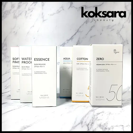 MISSHA All-Around Safe Block Sun Milk Sun screen Protetor Solar Spf45/50 Pa+++ 50ml/70ml 7types