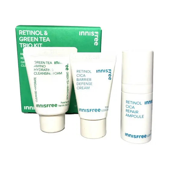 innisfree retinol & green tea trio kit
