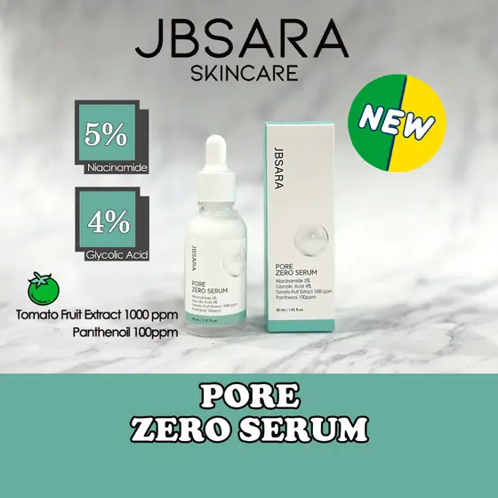 JBSARA Pore Zero Serum (Glycolic Acid 4% + Niacinamide 5%) 30ml