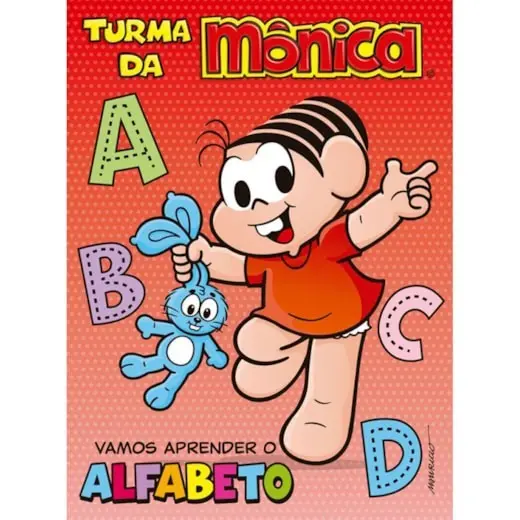Livro Grampeado de Atividades Turma da Monica - Vamos Aprender o Alfabeto