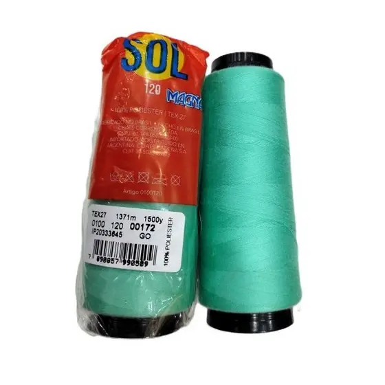 Linha Sol Magna 100% Poliester 1371m 1500j - Verde Tiffany cód. 172