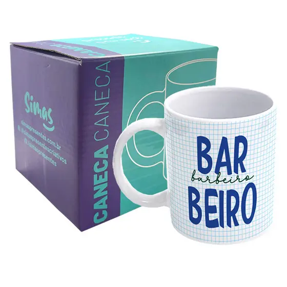 CANECA 300ML - FLORK PROFISSIONAIS - BARBEIRO