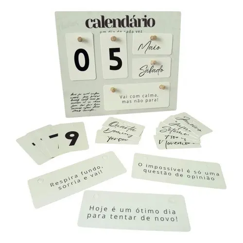 Calendario Permanente MDF 20cm x 24cm