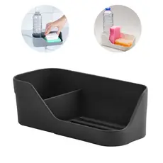 Organizador De Pia Cozinha Compacto Para Esponja Bucha Rodo Porta Detergente Sabão em Barra Trium OU