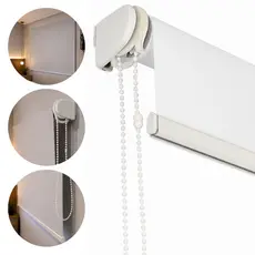Rolo Blackout Cortina Persiana 160x150cm Corta Luz Tubo Alumínio Janela Quarto Escuro Kit Completo
