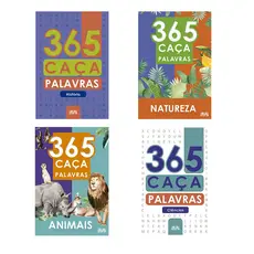 Kit com 4 livros - 365 Caça-palavras