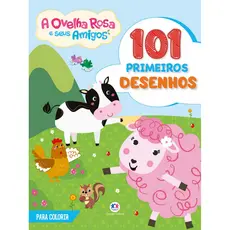 Livro - 101 primeiros desenhos - Ovelha Rosa e seus amigos