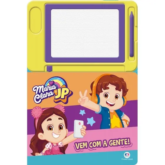 Livro Lousa magnética Maria Clara e JP - Vem com a gente!