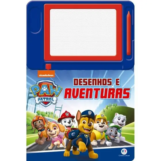 Livro Lousa magnética Patrulha Canina - Desenhos e Aventuras