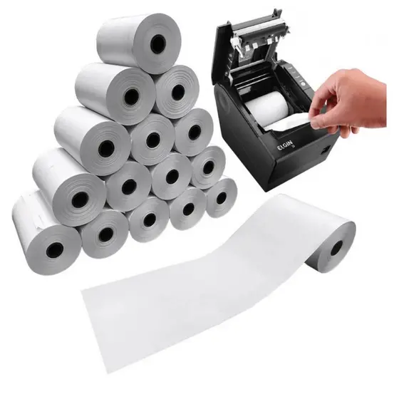 Bobina Térmica 80x40 PDV Cupom Fiscal- Kit com 30 Bobinas para Impressora 80mm