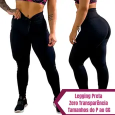 Calça Legging Suplex Feminino Zero Transparencia Cintura Media P ao GG