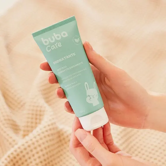 Creme Hidratante Infantil Natural Buba Care 120 ml Vegano Rapida Absorção
